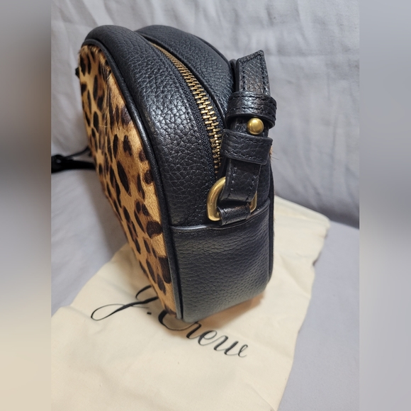J. Crew leopard calf hair Devon Camera Bag - Picture 3 of 16